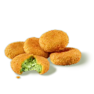 5 crocchette con spinaci e Parmigiano Reggiano