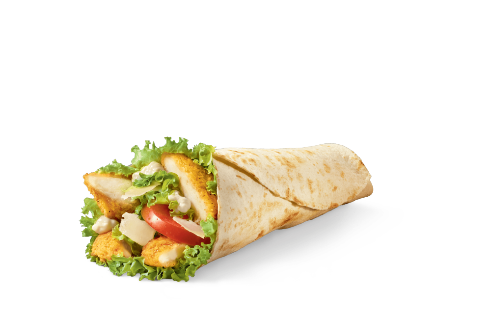 McWrap® con petto di pollo croccante e Parmigiano Reggiano